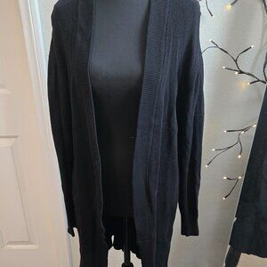 Worthington - Open Black Cardigan - Large